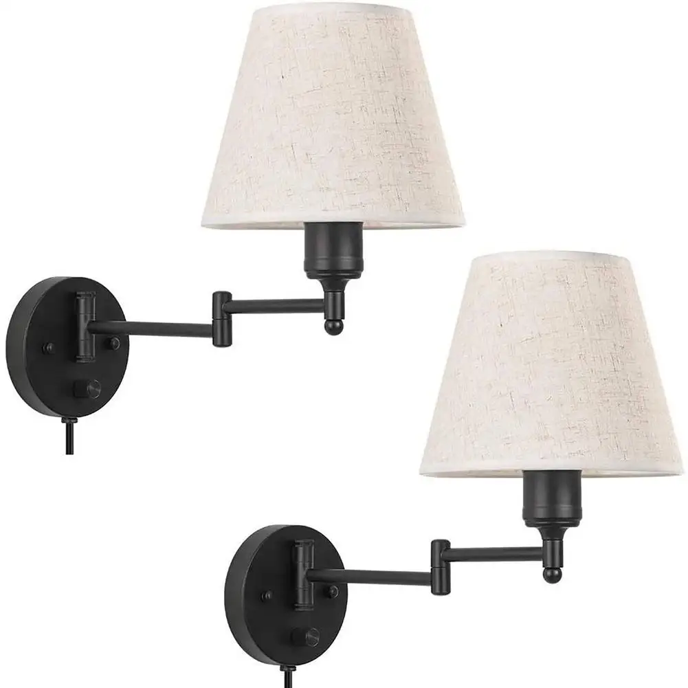 2 packs lâmpada de parede elegante retro hotel quarto cabeceira luz personalidade retro lâmpada de parede quarto do hotel lâmpada de cabeceira luz
