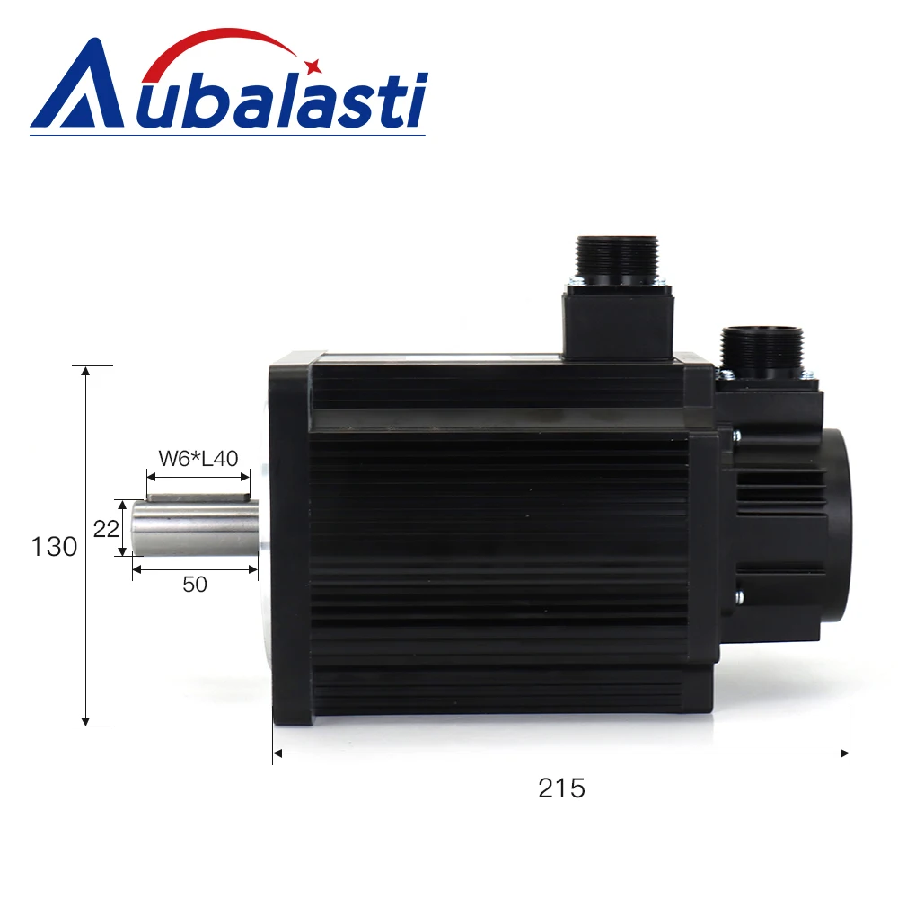 Aubalasti 1KW AC Servo Motor Kits 130ST-M10010 10N.m 220V 1000RPM Permanent Magnet Match Driver AASD-20A for CNC Engraving