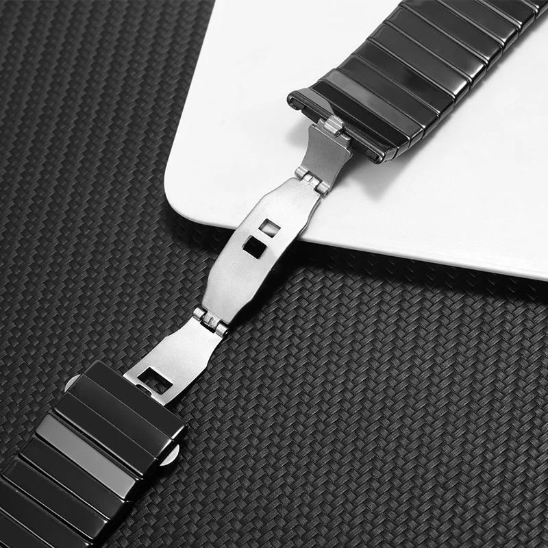 Quality Ceramic watchband 27mm 35mm black strap Replacement belt for Black Diamond  series men\'s bracelet