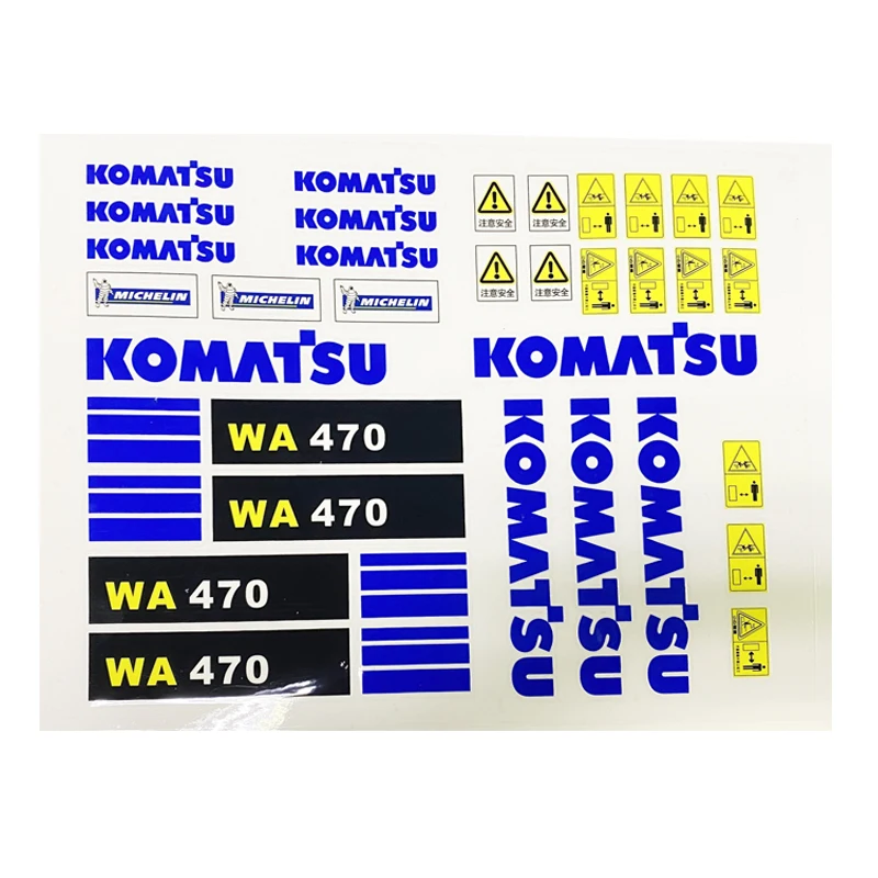 Sticker 1/14 Excavator Model Sticker Loader Excavator Construction Vehicle Model Decorative Sticker