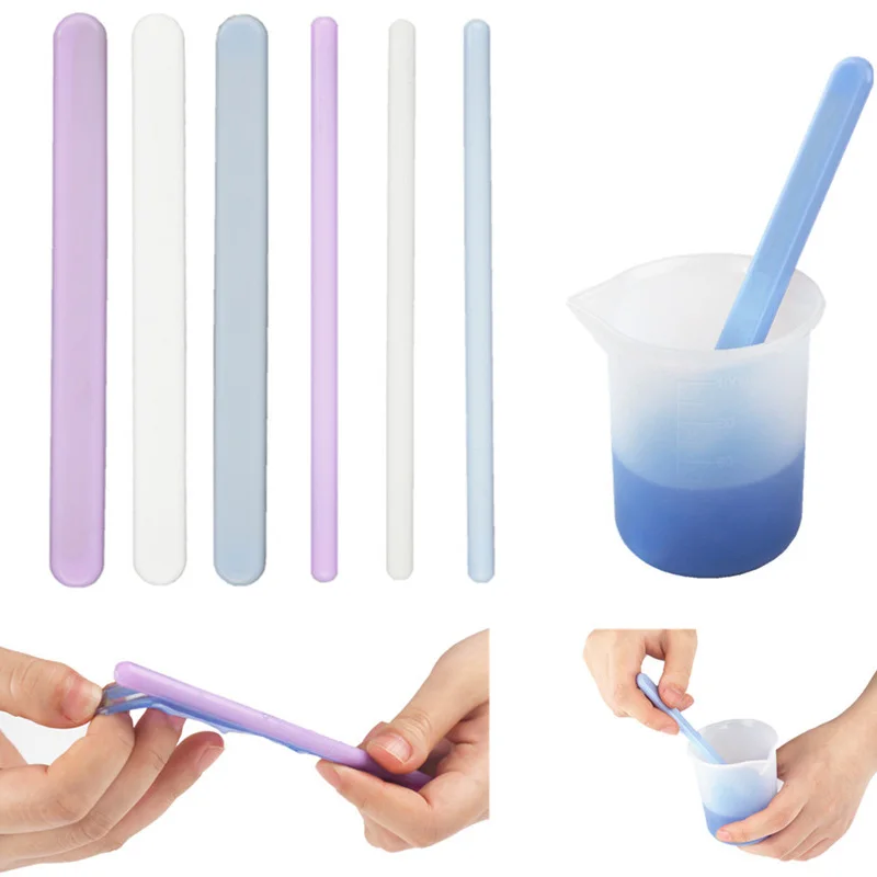 

Mirror Silicone Stirring Rod Reusable DIY Jewelry Making Stick Handmade Accessories Resin Dripping Tool Material