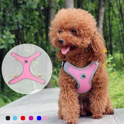 Adjustable Pet Dog Vest Harnesses for Small Medium Dogs Mesh Reflective Dog Harness Poodle Shih Tzu Accessories Mascota Supplies