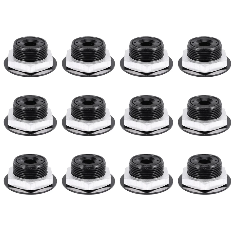 12X Push Button Quick Release Car Hood Bonnet Latch Pin Lock Bumper Clip Black