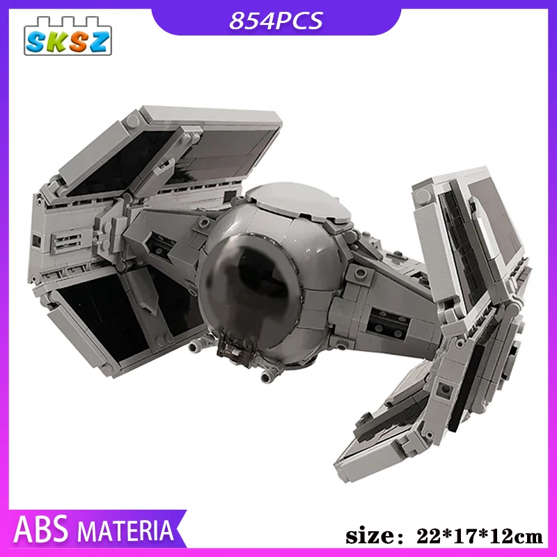 Star Series DIY Building Blocks Advanced-Perfect Minifig Scale TIE MOdel 854PCS MOC Bricks Kids Star Space Series Spaceship toys