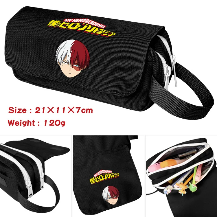 My Hero Academia  Handerbag Large Capacity Pencil Case Oxford Canvas Pencil Box School Office Pen Bag