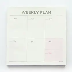 Weekly Monthly Planner Notebook Check List Work Plan Square Paper Notebook Diary Agenda Daybook ежедневник agenda 2020 español