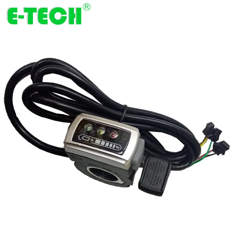 

Thumb throttle with battery indicator for Electric Bikes scooter bicycle part & accessories