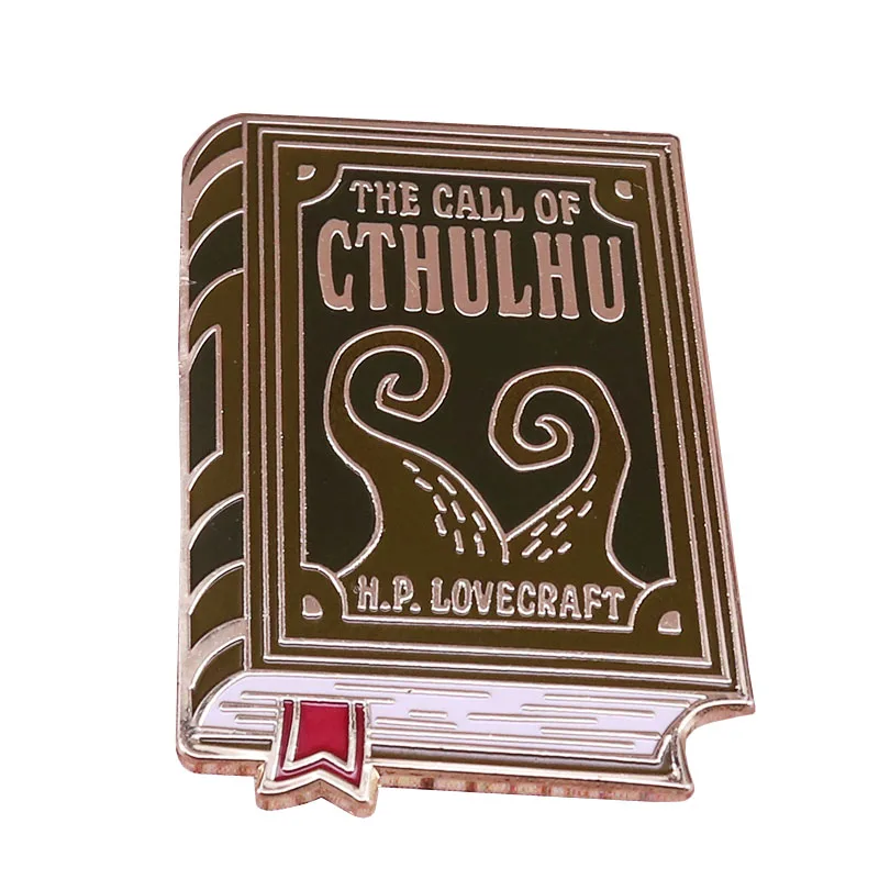 The Call Of Cthulhu Badge Book Enamel Pin mysteries Creature Badge HP Lovecraft short stories themed accessory