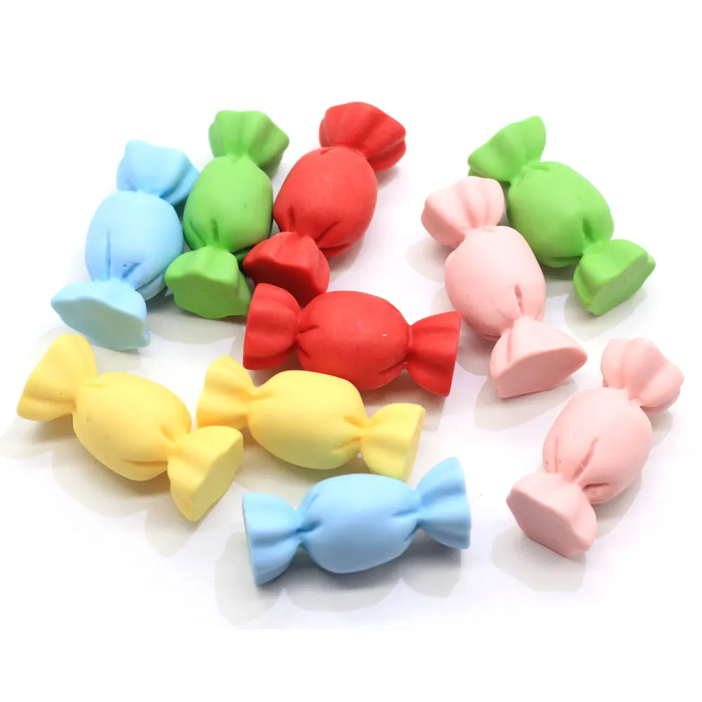 Yiwu Supply Sweet Candy Resin Craft Pink Blue Red Japanese Diy Earrings Stud Charms Accessories