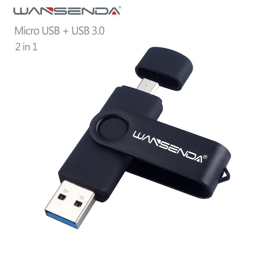 ใหม่ Usb 3.0 Wansenda OTG USB Flash Drive สำหรับ Android โทรศัพท์/แท็บเล็ต/PC 16GB 32GB 64GB GB 128GB 256GB Pendrive ไดรฟ์ปากกาความเร็วสูง