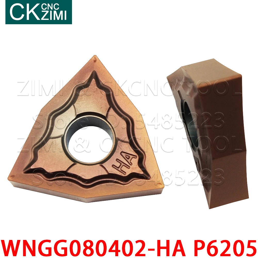 WNGG080402-HA P6205 WNGG 080402 HA أداة تحول خارجية بإدراج كربيد للصلب المقاوم للصدأ, أداة خراطة معدنية CNC