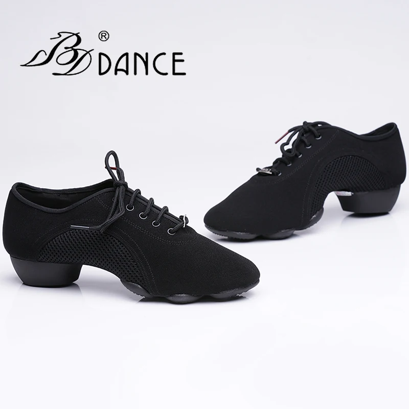 TOP BDDANCE Latin Dance Shoes  WOMEN SHOE Jazz Modern Oxford Cloth Non-slip Rubber Sole BD JW-1 Sweat Durable Clearance FREE BAG