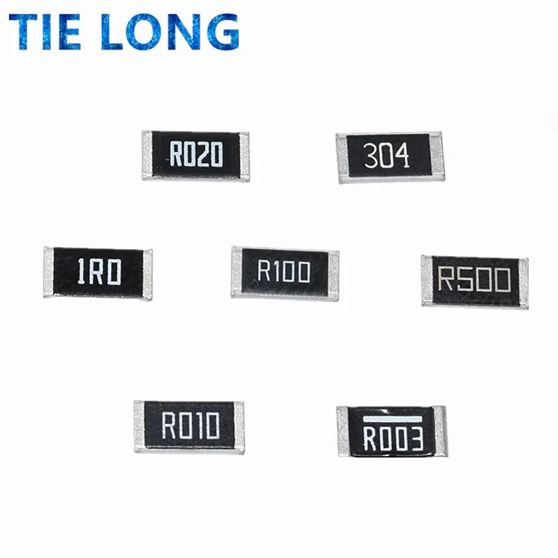 50 Cái/lốc 2512 SMD Chip Điện Trở 5% 0R-1M R001 R010 R100 R020 1R 10R 100R 1K 10K 100K 1M Ohm