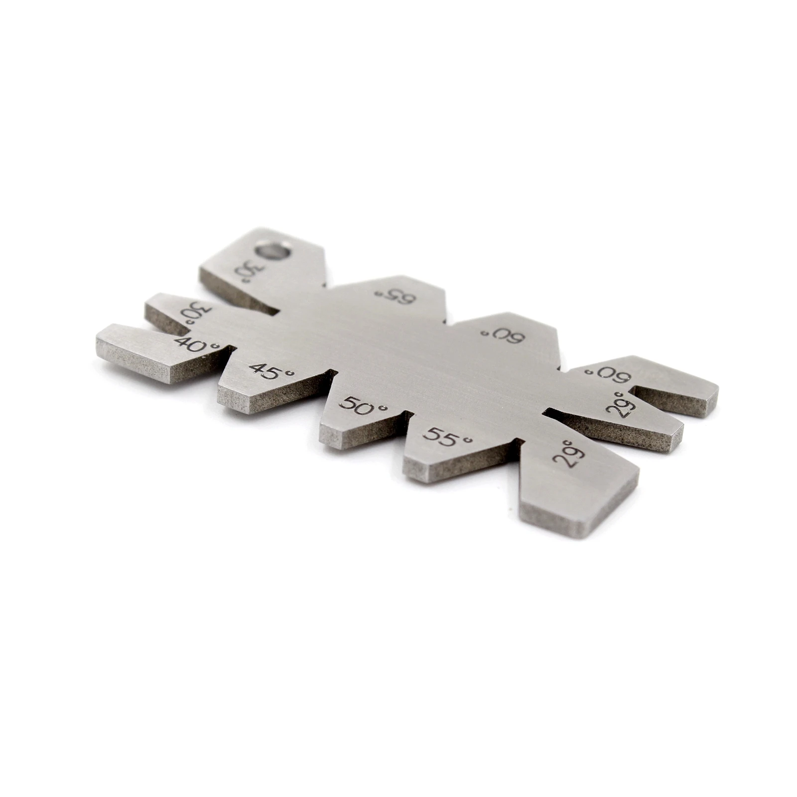 Aço inoxidável Angle Gage Gauge, Ferramenta De Medição, Rosca, Corte