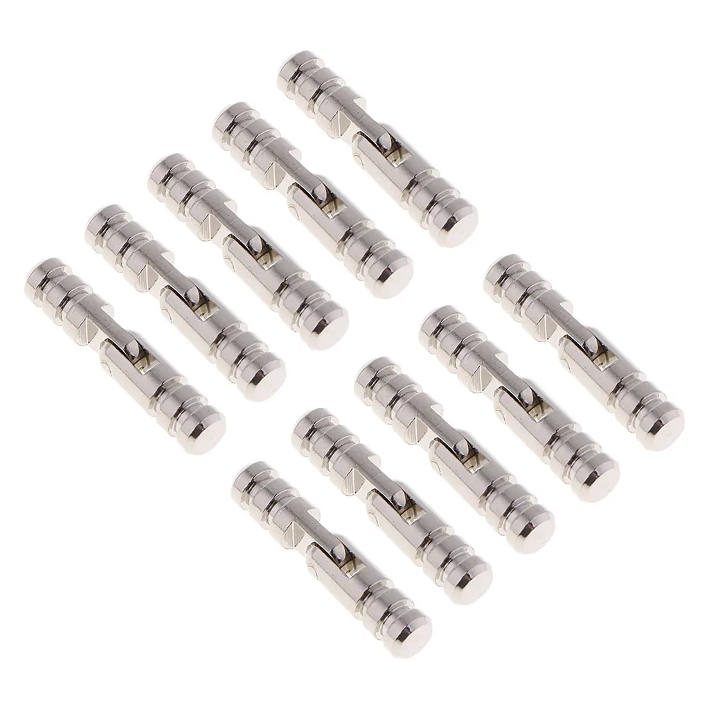 10x Copper Barrel Mini Craft Gift Wooden Box Cylindrial Hinge Hidden 25*5mm