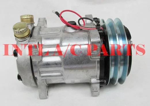 1106-7001 47132887 5165548 5165549 72275276 47132887 Sanden 7H15 SD709 automotive AC Compressor for Ford/New Holland