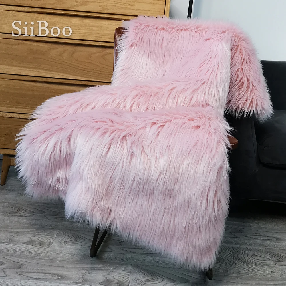 Multi color solid long fur sofa cover fluffy fake fur sectioanl slipcovers canape couch furniture cover SP5528 FREE SHIPPING