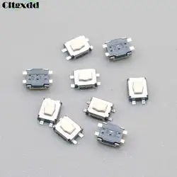 Cltgxdd 10PCS/Lot Import Touch Switch Patch 3*3.5*1.8 Plum Head Push Button Switch Small Turtle 4 Pin SMD Mobile Phone