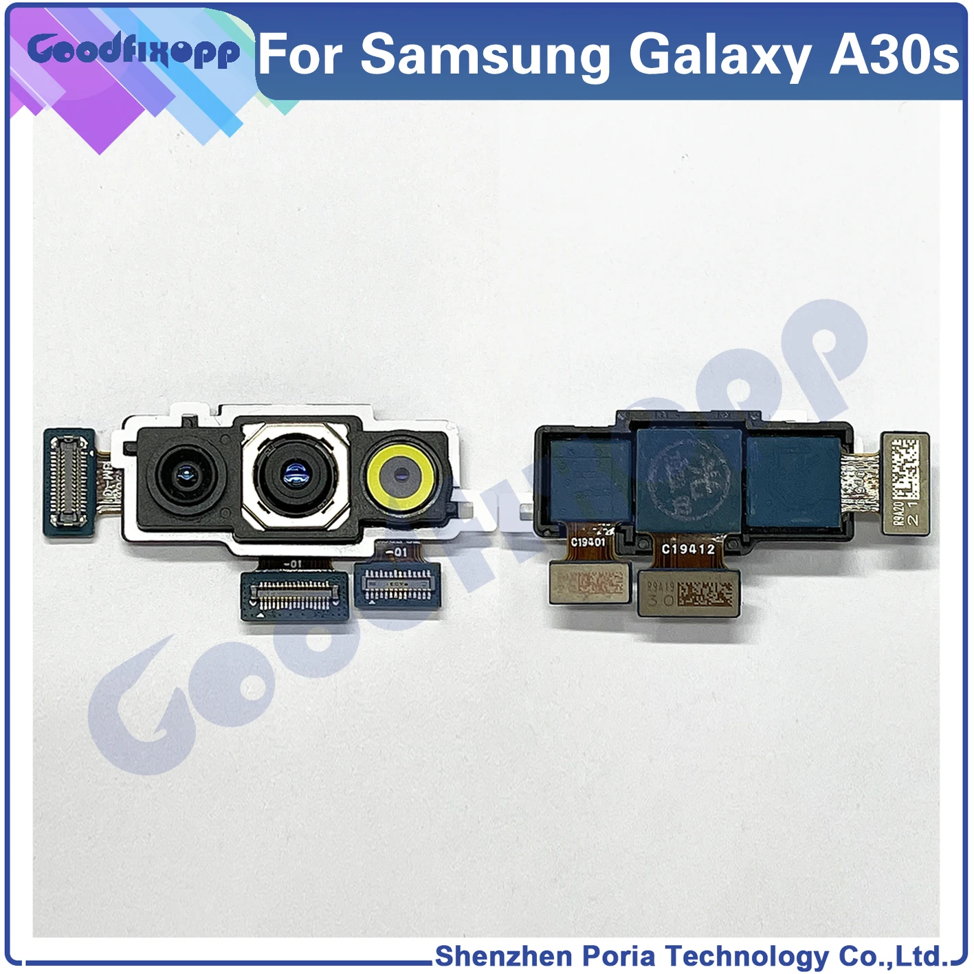 100% Tested High Qual For Samsung Galaxy A30s SM-A307F A307FN A307G A307GN A307GT Phone Back Rear Camera Module Big Camera