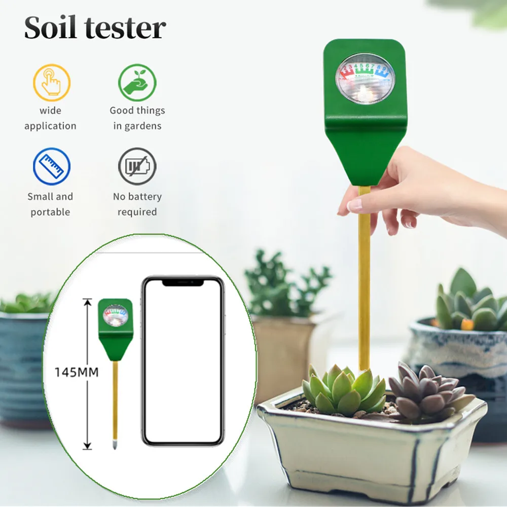 Mini Soil Moisture Meter Moisture Tester Soil Meter Plant Soil Kit Moist Tester Testing Instrument for Gardening Plants Farming