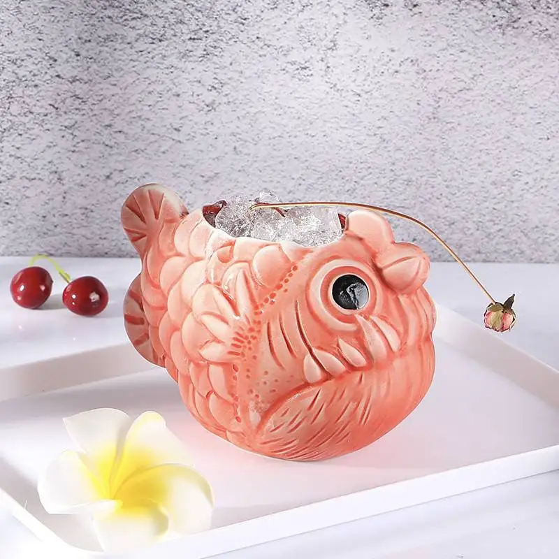 Creative Fish Tiki Cocktail Ceramics Mugs coffee mug Milk Tea office Cups Drinkware the Best birthday Gift for Friends