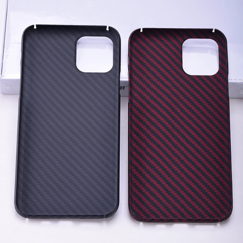 Authentic Carbon Fiber Phone Case For iPhone 11pro Max Rigid Ultra-Thin Aramid Anti-Sag Case Full Coverage