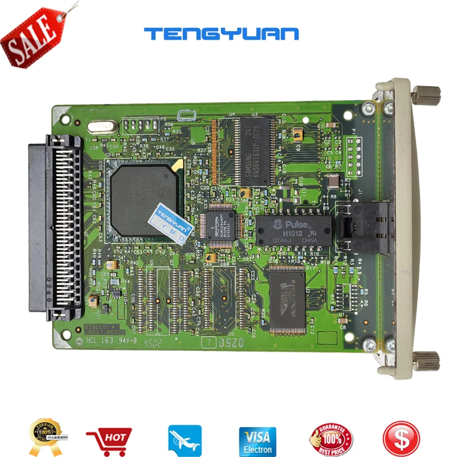 JetDirect for hp615N J6057A 10/100tx Ethernet Internal Print Server Network Card for hp 500 510 printer and DesignJet Plotter