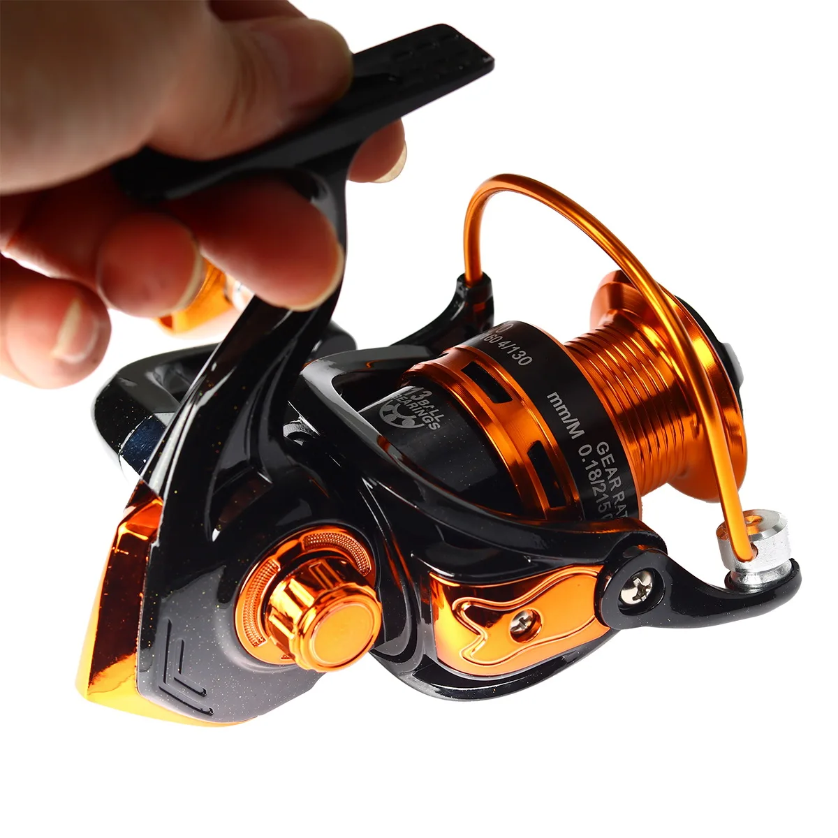 New Fishing Coils 13 + 1BB 5.5: 1 Full Metal Fish Feeder Mlinete Spinning Reels Baitcasting Reel Sea Rock Bait Fishing Hot Wheel