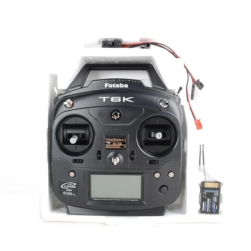 

Original Futaba T6K T-FHSS Air 2.4Ghz 6CH S.Bus Transmitter 6J Upgraded With R3006SB Receiver EMS Shipping
