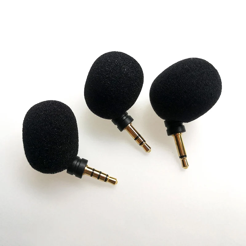 Mini Microphone Bendable Flexible Straight 3.5mm Jack Aux Mono/ Stereo/ 4 Pole Mic for Mobile Phone Computer Laptop PC Recorder