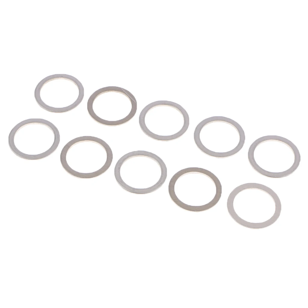 10Pcs/Set M18 Aluminum Engine Oil Drain Plug Crush Gasket Washers Seals for Toyota Lexus