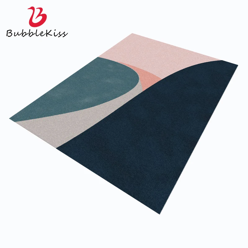 

Bubble Kiss Korea Style Abstract Splice Carpets For Living Room Home Bedroom Decor Pink Rug Customized Bedside Soft Floor Mat