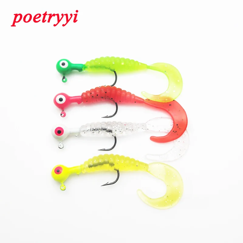 

1pcs soft lure Worm Wobblers Fishing Lure 58mm 4.6g Aritificial Silicone salt Smell Bass Pike Fishing Jigging Bait Carp Fishing