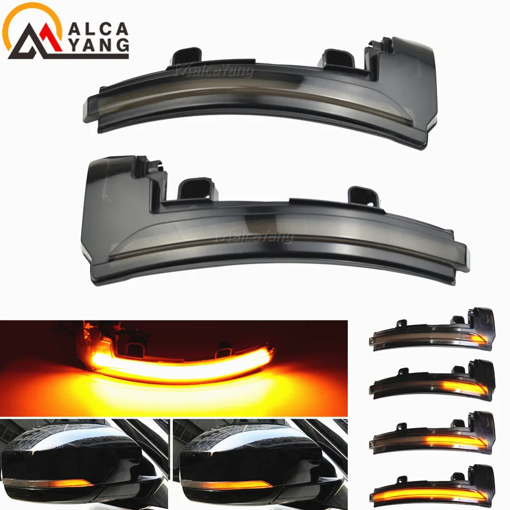 2X ديناميكية LED الجانب مرآة الضوء الوامض بدوره مصباح إشارة لاند روفر LR4 ديسكفري رينج روفر سبورت إيفوك MK IV