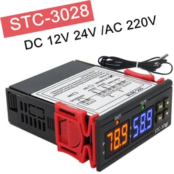 Digital Thermostat Temperature Controller STC-3008 STC-3028 Thermometer Sensor Hygrometer 12V 24V 220V