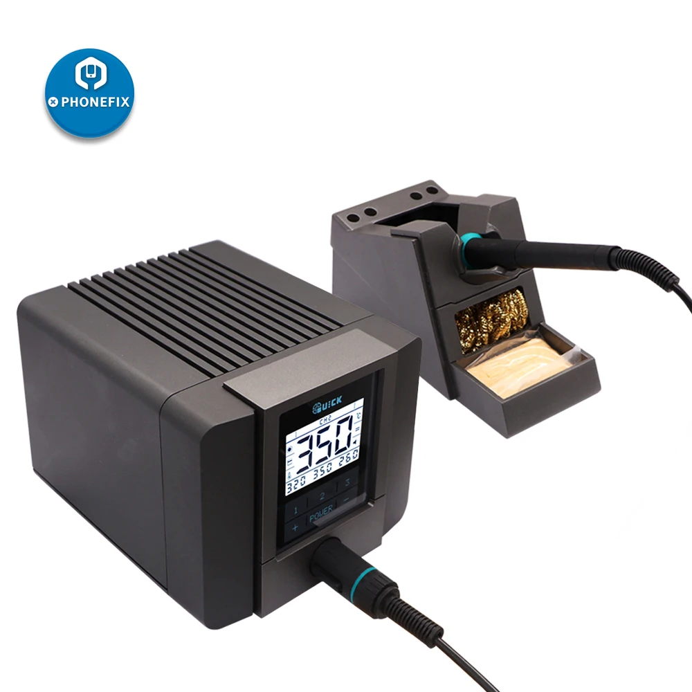 QUICK TS1200A Intelligent ESD Soldering Station 120W Anti-static Soldering Iron for Phone Motherboard Welding Repair