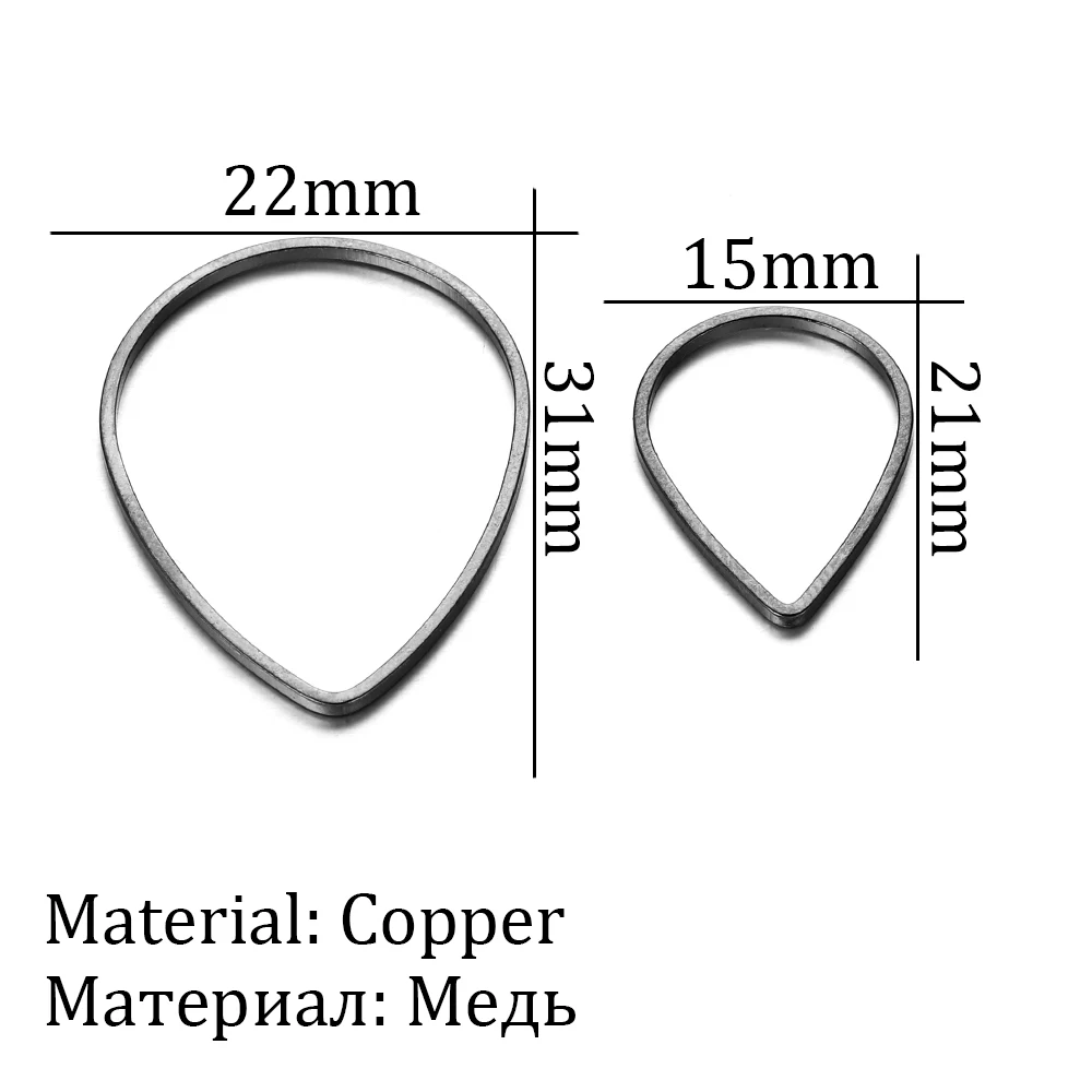 30Pcs/lot Waterdrop Teardrop Jump Rings For DIY Jewelry Making Findings Accessories Supplies Earring Hooks Necklaces Connectors