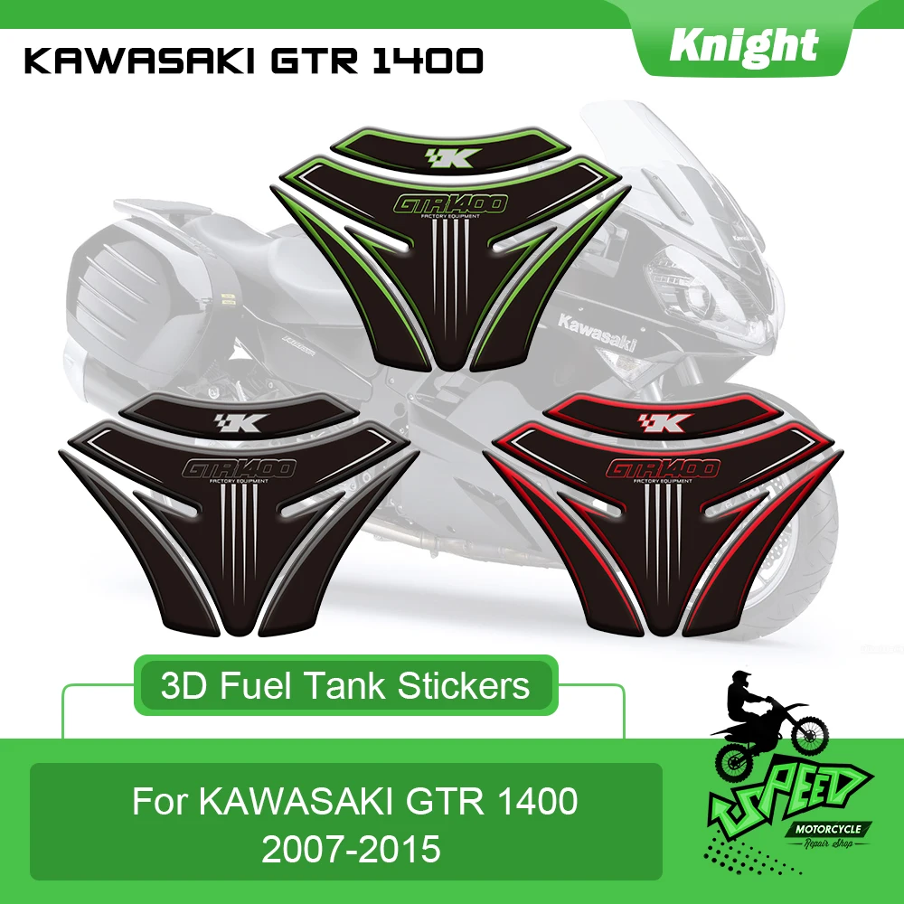 

Motorcycle 3D waterproof anti-scratch sunscreen fuel tank pad protective decal sticker for Kawasaki GTR 1400 GTR1400 2007-2015