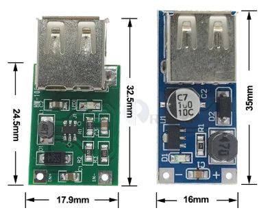 DC-DC 0.9V-5V to 5V 600mA Power Bank Step-Up Boost Converter Module USB Output Charging Circuit Board Voltage Supply