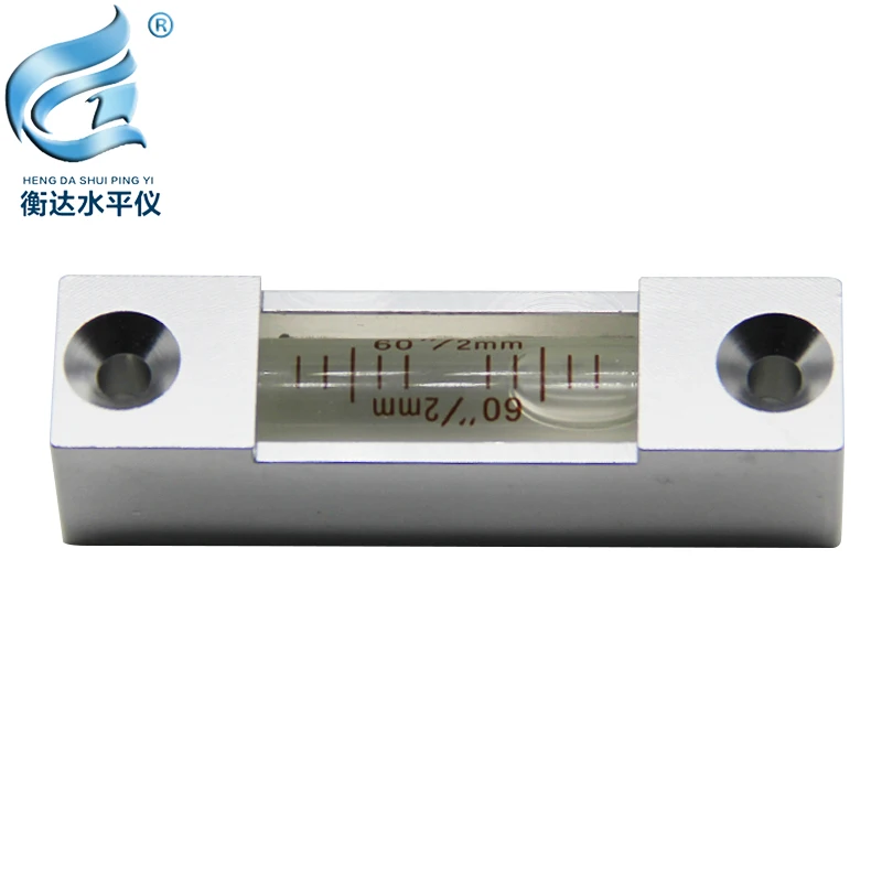 Metal 60 second long strip spirit level portable horizontal bubble