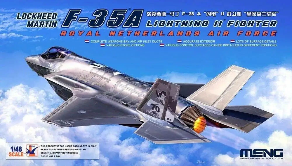 

Meng МОДЕЛЬ LS-011 1/48 весы F-35A Lightning II модель самолета KITModel комплект