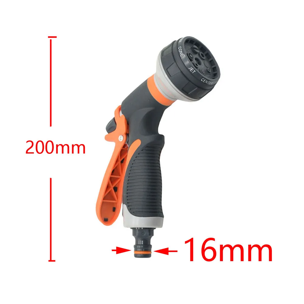 Portable High-Pressure Water Gun With EVA Spring Tube Car Washing Magic Hose Expandable Garden Flower Lawn Watering