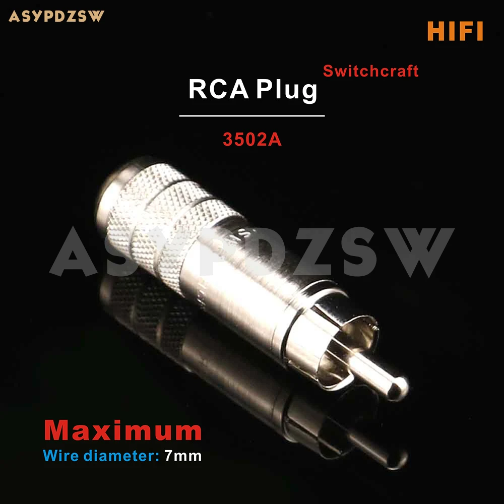 

1 PCS/4 PCS HIFI Switchcraft 3502A Audiophile DIY Nickel-plated RCA lotus signal plug