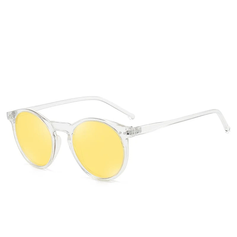 Elbru Vintage Mode Frauen Sonnenbrille Transparent Rahmen Polarisierte Bunte Klare Linse Sonnenbrille Klassische Sonnenschirme Für Männer