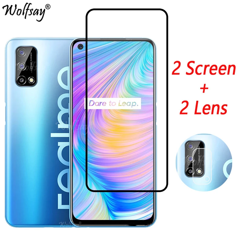 Full Cover Tempered Glass For Oppo Realme Q2 Screen Protector For Oppo Realme Q2 Camera Glass For Oppo Realme Q2 Glass 6.5 inch