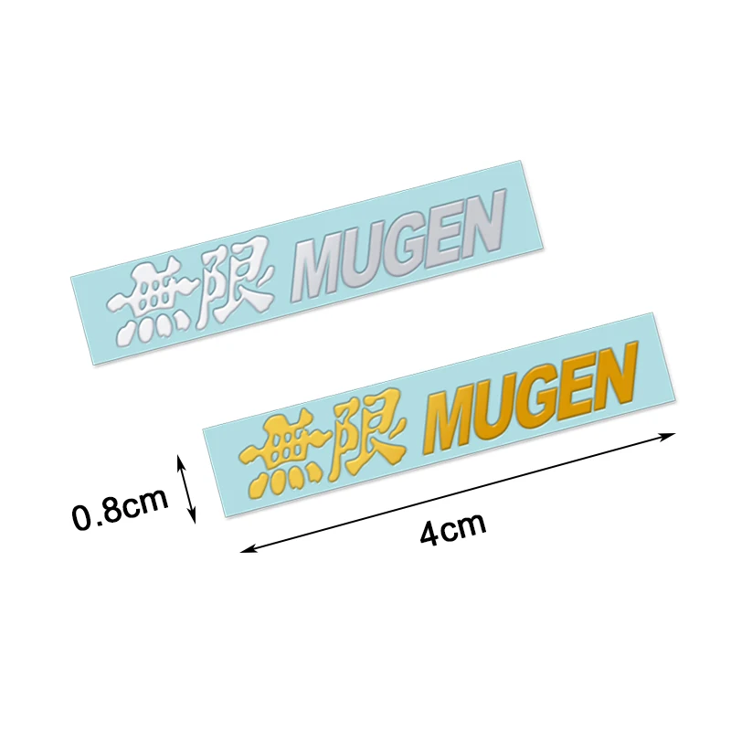 For Honda Insight Accord CRV Hrv CIVIC VTEC City Auto Aluminum MUGEN Badge Emblem Sticker Car Styling 3D Nickel Decal Decoration