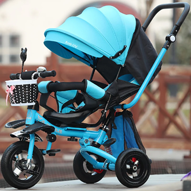 Children\'s Tricycle Kids Bike Three-wheeled Baby Stroller Infant Tricycle 3 Wheel Bicycle Toddler Trike Boys Girls Birthday Gift