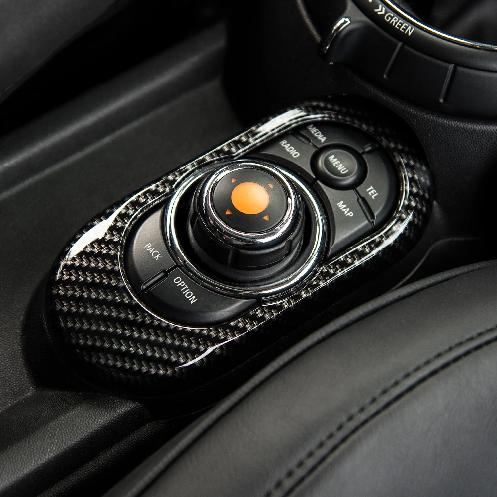 Car Central Console Buttons Gear Panel Cover Sticker For BMW MINI Cooper F55 F56 F57 2024 2023 2022 Car Accessories Modification