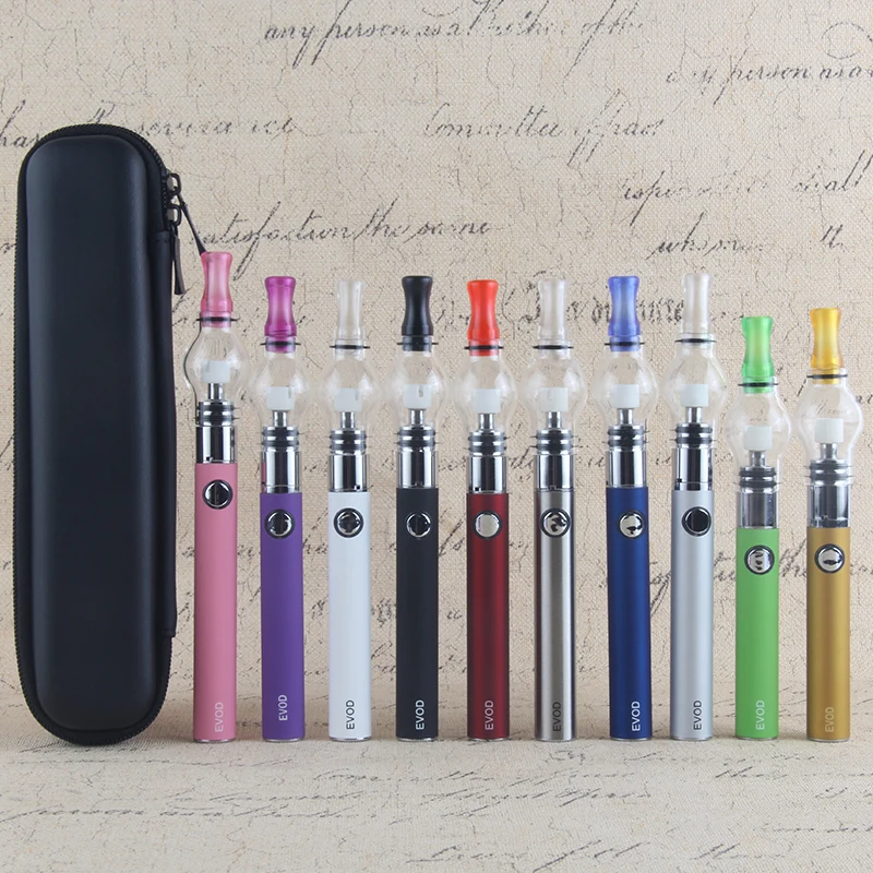 EVOD batteria glass globe atomizzatore vaporizzatore per erbe secche sigaretta elettronica starter kit fumatore cera vape pen evod eGo e cig