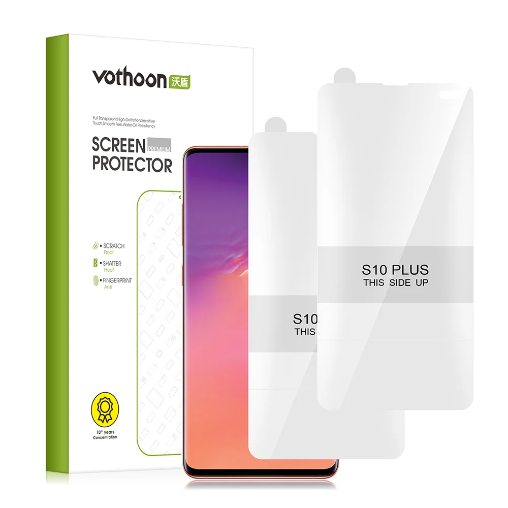 Protector de pantalla Vothoon para Samsung Galaxy S23 Ultra S22 S21 S10 S9 Plus Note 20 Ultra 10 Plus película de hidrogel de cobertura completa